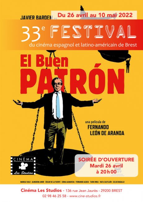 Affiche du 33e festival du cinéma espagnol